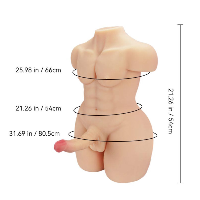 Channing :33.07LB Threesome Male Torso Sex Doll Fair